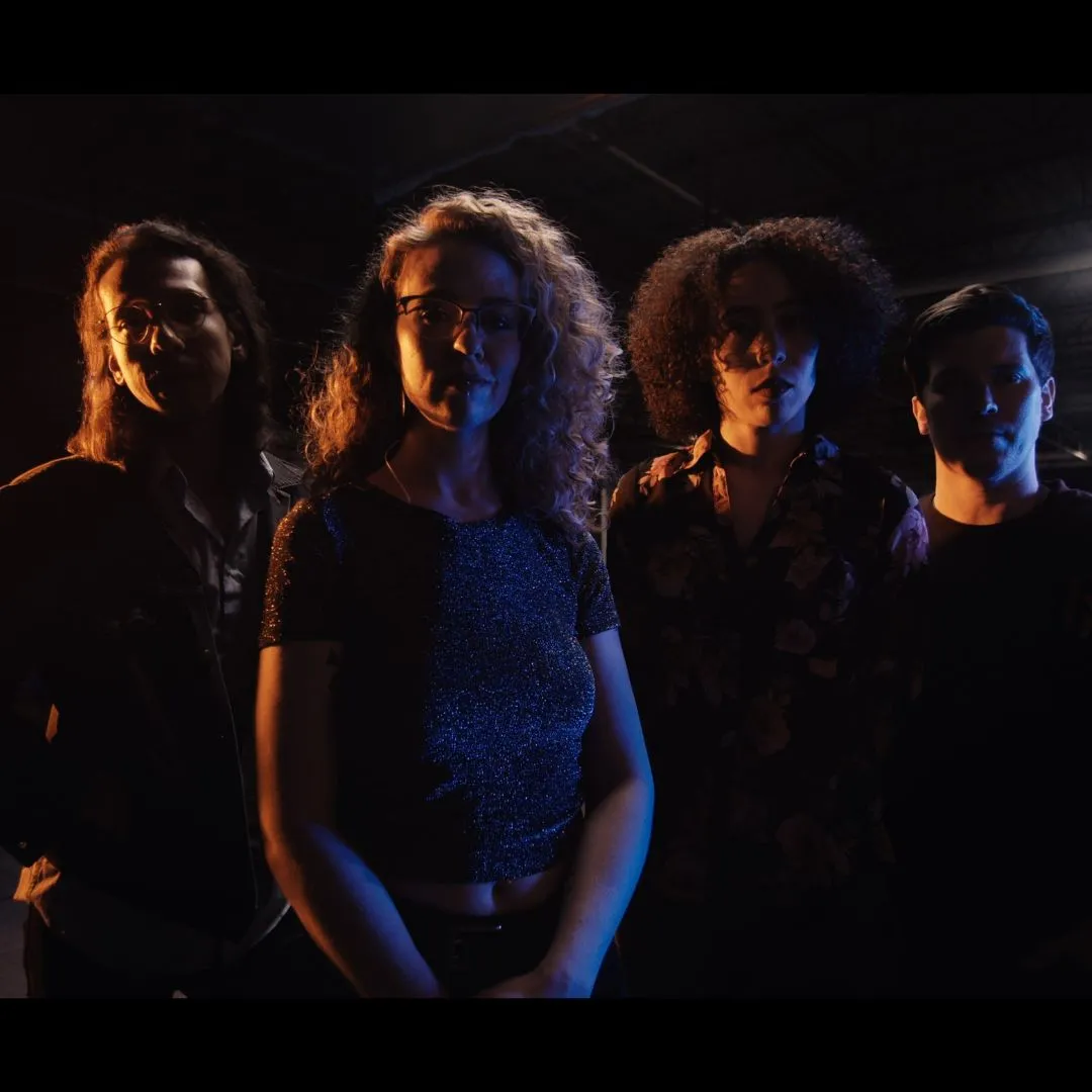 Tiny Pockets — blue & orange portrait