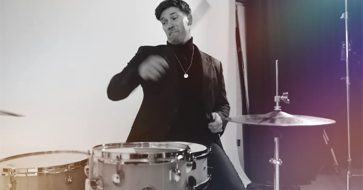 Drummer close-up